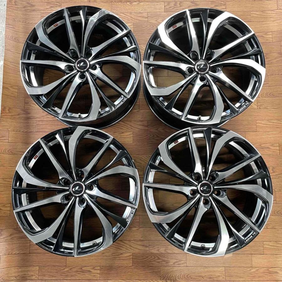 002【中古アルミホイール4本セット】レオニスTE 20×8.5J 114.3-5H IN45 