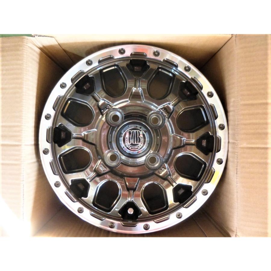3.【展示品】MUD BAHN XR-800M 12×4.0J 100-4H IN42 ハブ径67mm☆軽トラ・箱バンに☆4本セット ...