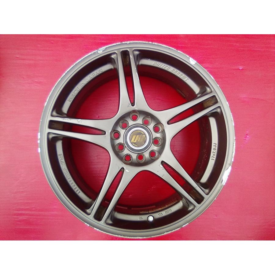 006【中古】RAYS UNITED ARROWS 17×7.0 100/114.3-10H +48 ハブ径73mm 