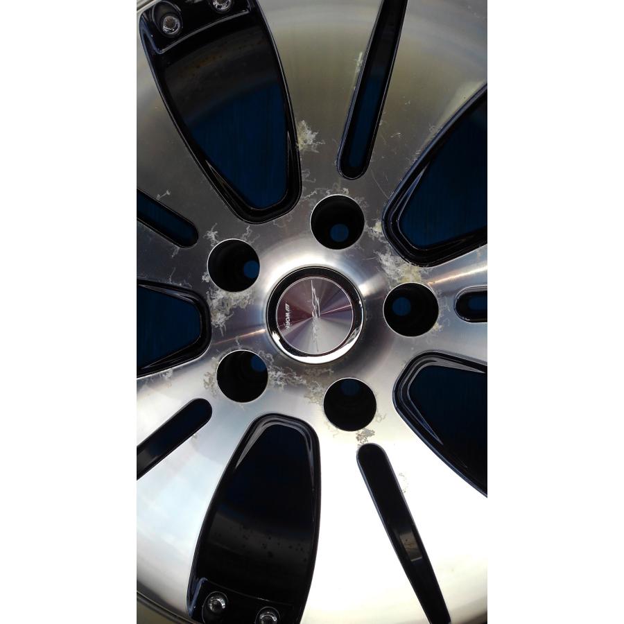 12【中古社外品4本セット】 EFORS 18×8.0J 114.3-5H インセット38 
