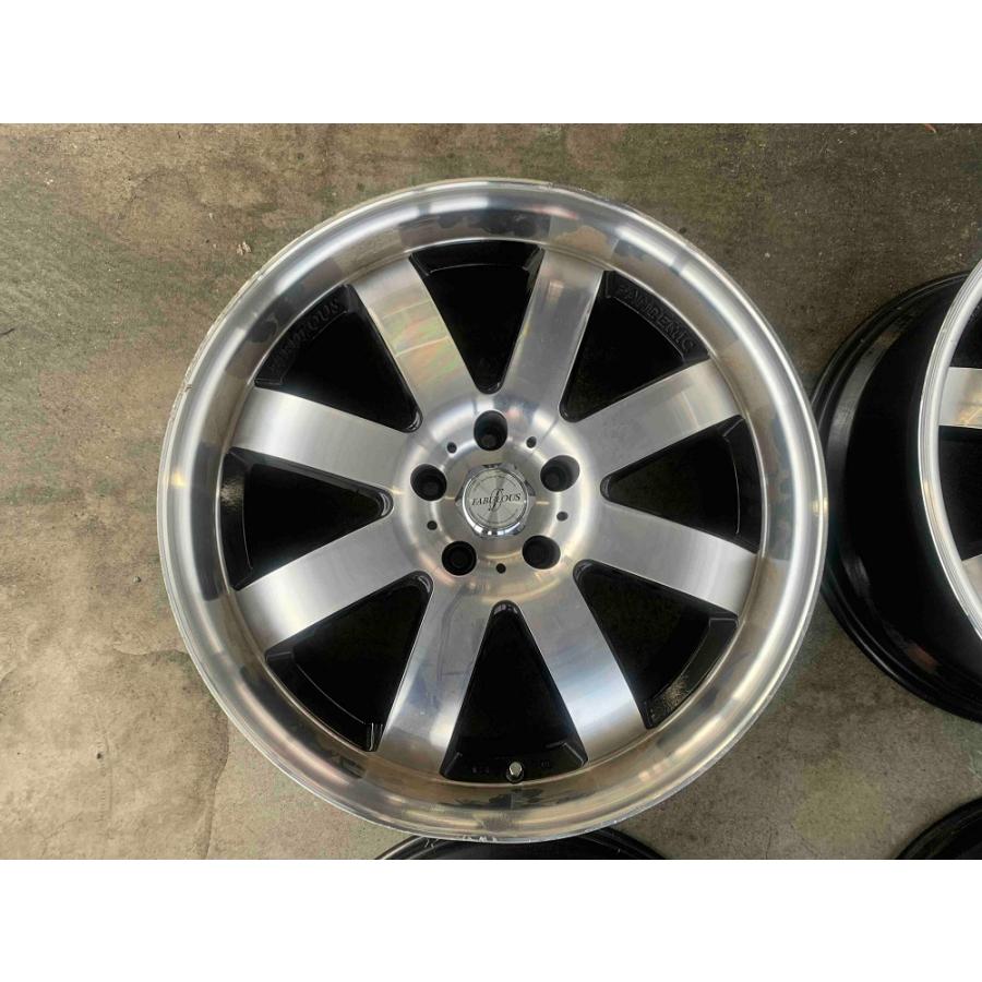 【中古品】【4本セット】FABULOUS パンデミック　19×8.5Ｊ114.3-5+38　19×9.5Ｊ114.3-5+38　ハブ径73ｍｍ（実測）｜beeline-tire｜02