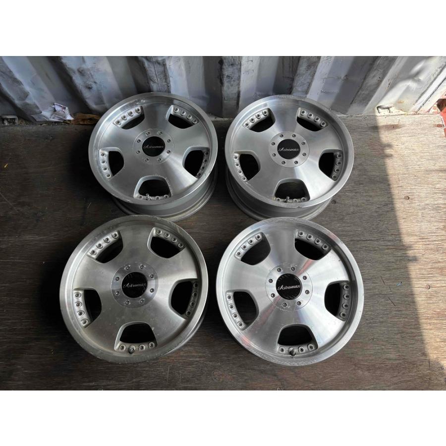 013【中古品】アストロマックス 17×7.0J 114.3-4+45 ハブ径73mm ☆4本 