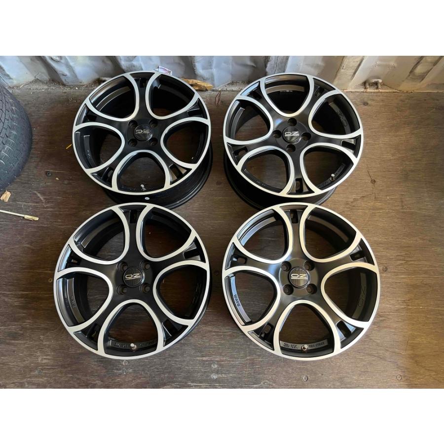 13【中古品】OZ wave 17×7.0J 100-4+37 ハブ径68mm ☆4本セット