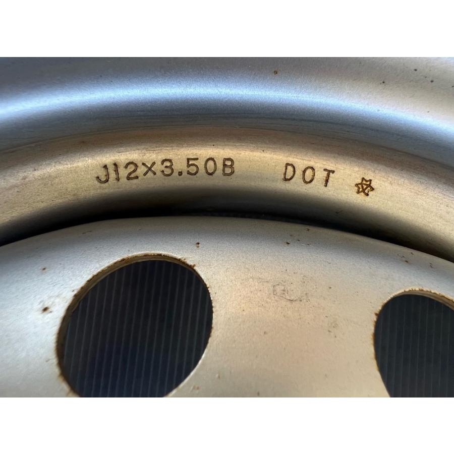 中古品】エブリィ純正スチール 12×3.5J 100-4H+45 ハブ径52mm