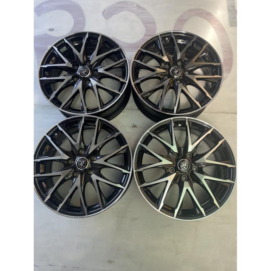 17インチ ホイール PCD114.3 5H OFF38 ハブ径60mm美品 15【中古品】BROOK 17×6.5J 114.3-5H+53 ハブ径73mm（実寸