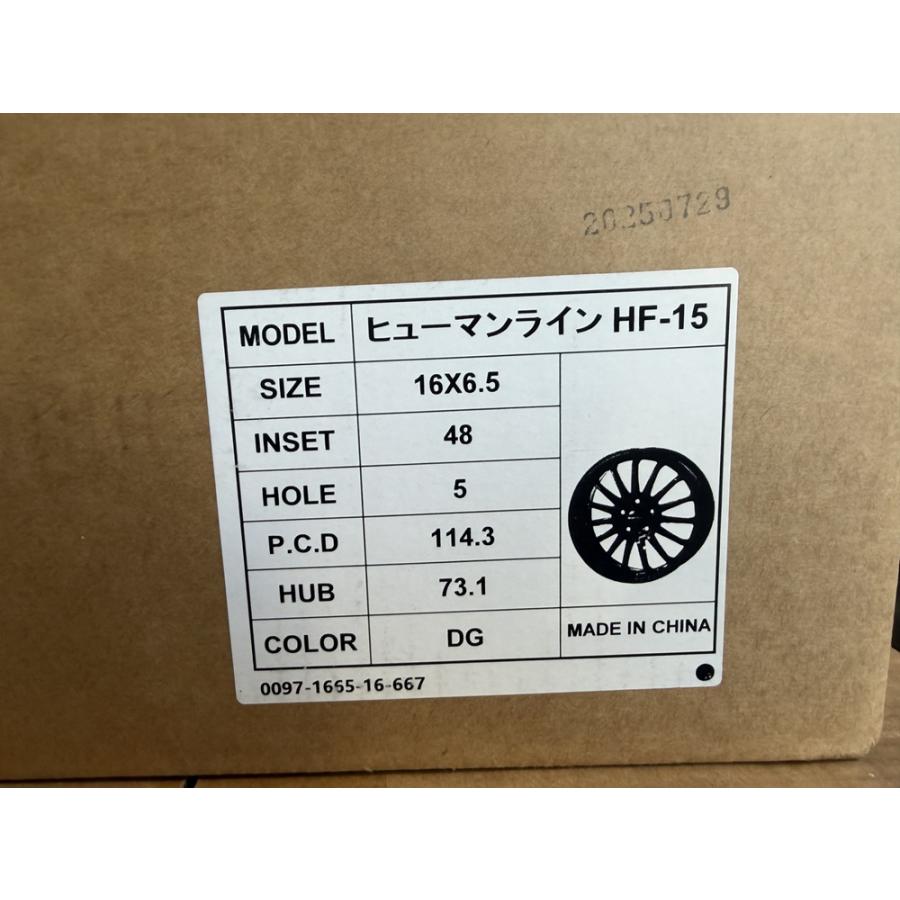 16【展示品】トレジャーワン Humanline HF-15 16×6.5J 114.3-5H+48 ハブ径73.1ｍｍの画像