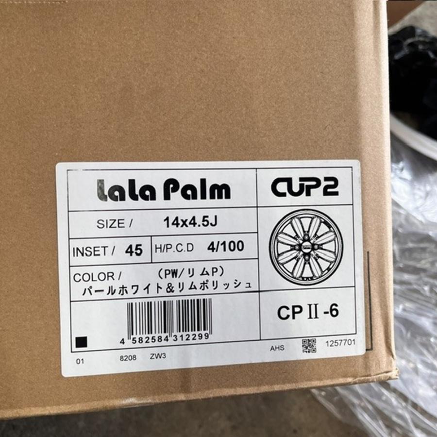 thilina lakmal　送料分 19【展示品】LaLa Palm CUP2 14×4.5J 100-4H IN45 4本セット 軽自動車