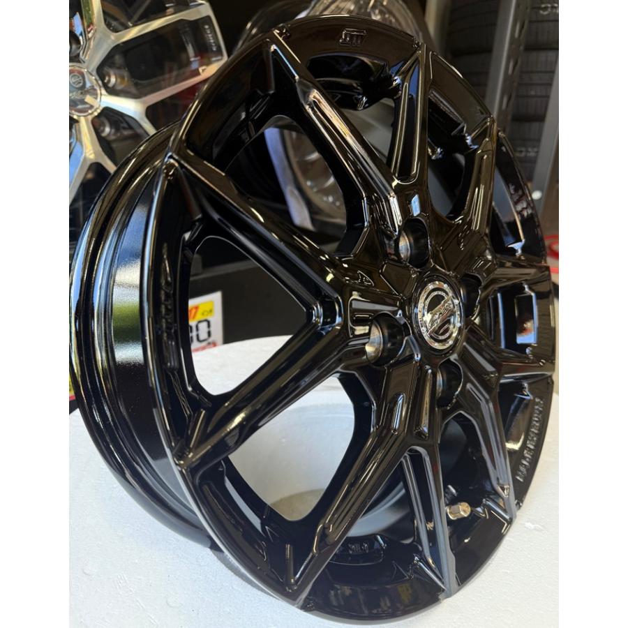 029-【展示品】KYOHO SMACK IG-TEC グロスブラック 14×4.5J 100-4H +45