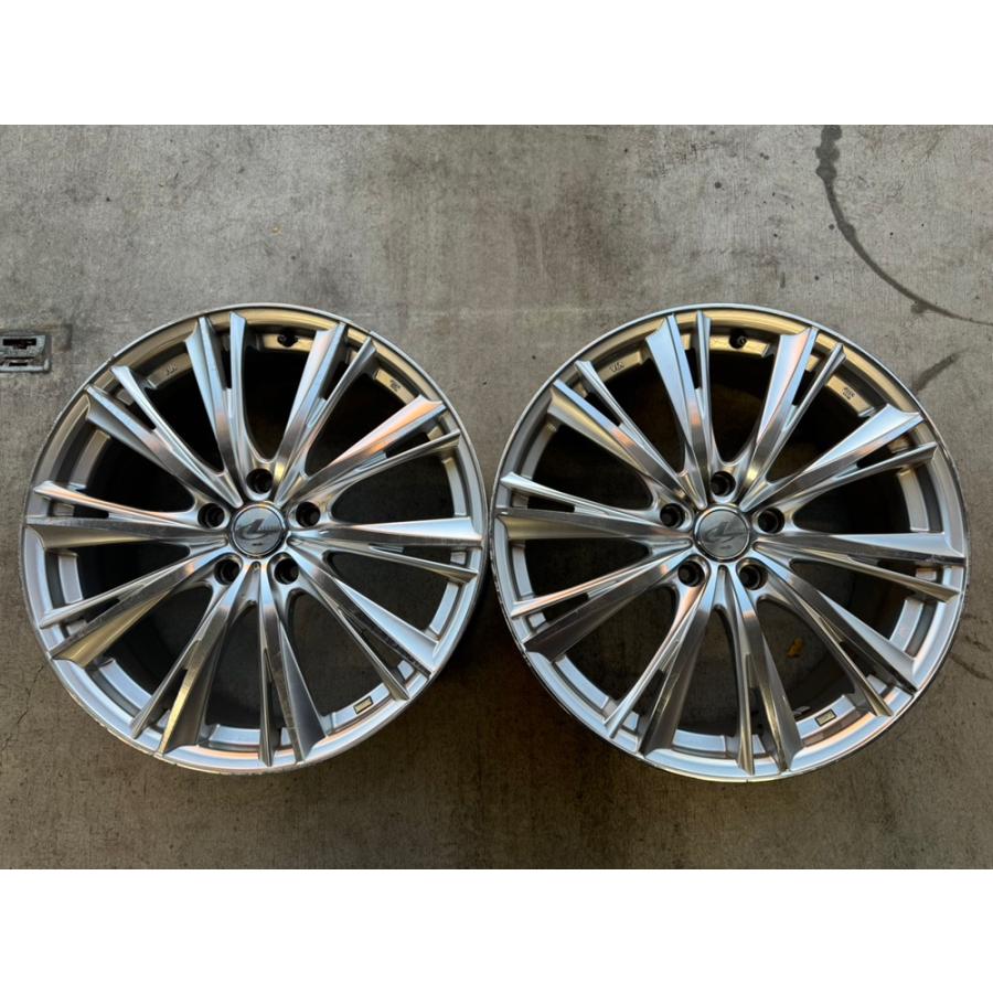 029【中古品】ウェッズ レオニス 19インチ 19×7.5 114.3-5+53 ☆2本 