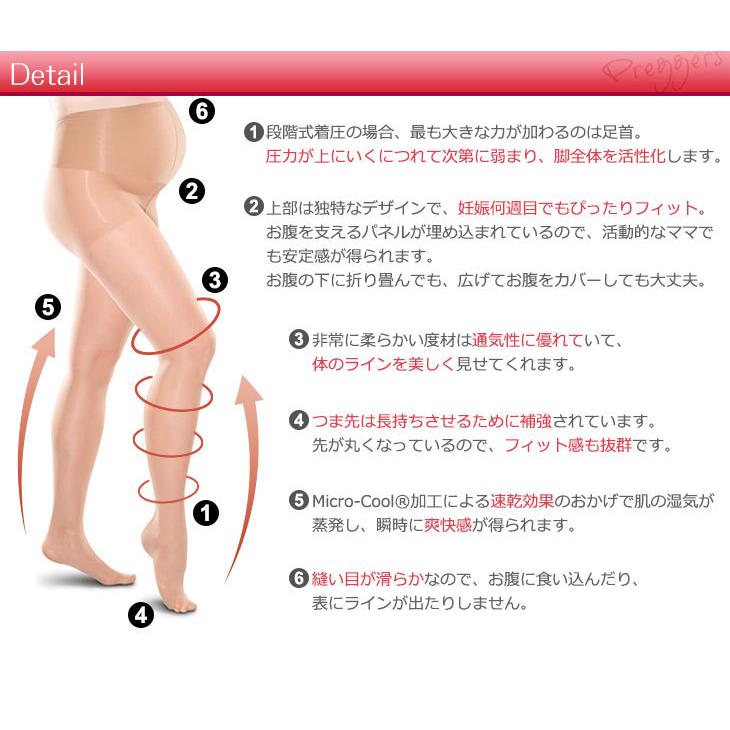 マタニティストッキングPreggers(プレッガーズ)段階式着圧10-15mmHg |  | 01