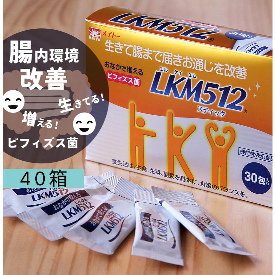 オーガニック 一番お得な40箱組 ビフィズス菌 スティック LKM512 顆粒  