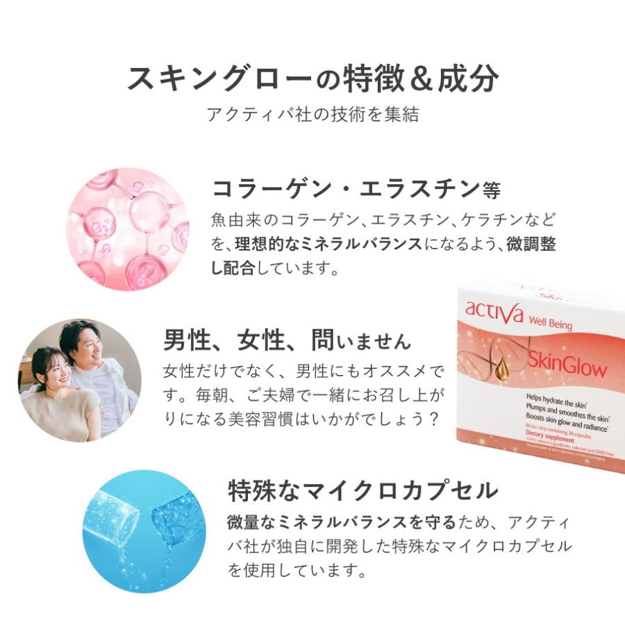 お得な2個組 美容サプリ スキングロー カプセル 60日分 アクティバ | オーガニック | 04