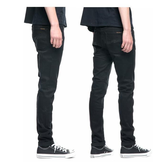 極美品ヌーディジーンズ リーンディーン W34 Everblack Nudie Jeans（ヌーディージーンズ） リーンディーン エバーブラック