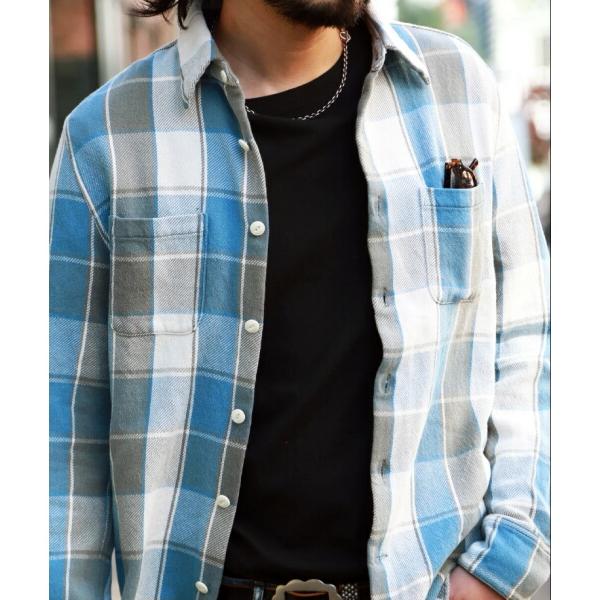 TMT ティーエムティー シャツ チェックシャツ ネルシャツ 長袖 HEAVY