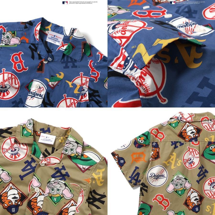 希少!! 80s〜 STARTER MLB エンゼルス 総柄 スタジアムシャツ BREEZE ブリーズ キッズ MLB 総柄シャツ半袖 ヤンキース ドジャース