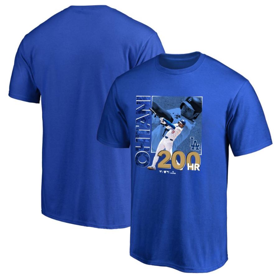 【希少＆タグ付】大谷翔平　Ｌ　MLB通算100号ホームラン記念Ｔシャツ Fanatics（ファナティクス） 大谷翔平 MLB通算200号HR 達成記念Tシャツ