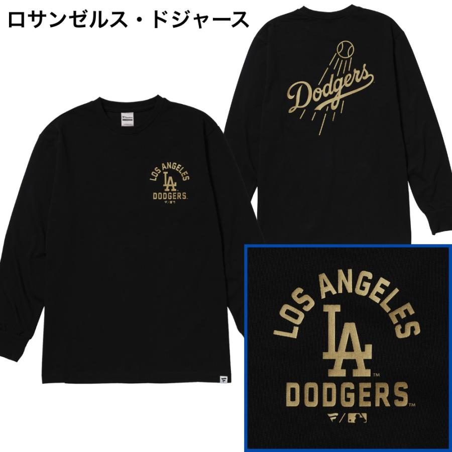 MLB スタンダード ゴールドプリント 長袖Tシャツ ロンT ヤンキース