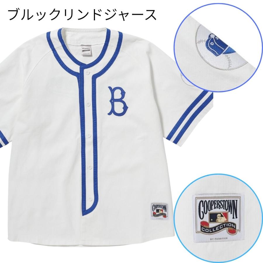 MLB公式 クーパーズタウン ベースボールシャツ ドジャース ヤンキース