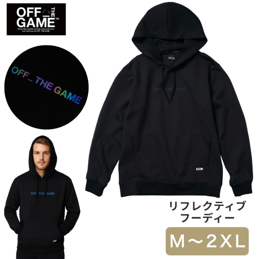西武ライオンズ　OFF THE GAME ブラック リフレクティブフードパーカー OFF THE GAME オフ ザ ゲーム 長袖 リフレクティブフーディー フード