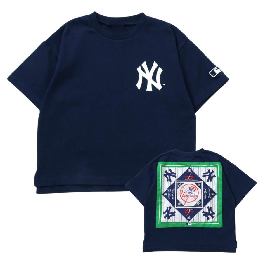 FOキッズ MLB 3柄Tシャツ ドジャース ヤンキース タイガース バンダナ