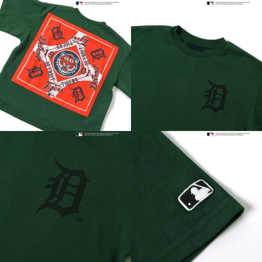 FOキッズ MLB 3柄Tシャツ ドジャース ヤンキース タイガース バンダナ