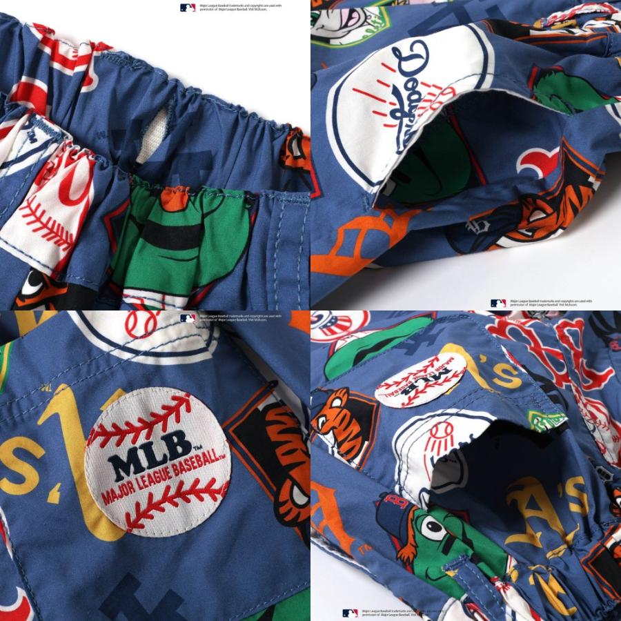 BREEZE ブリーズ キッズ MLB 総柄ショーツ 半ズボン ハーフパンツ