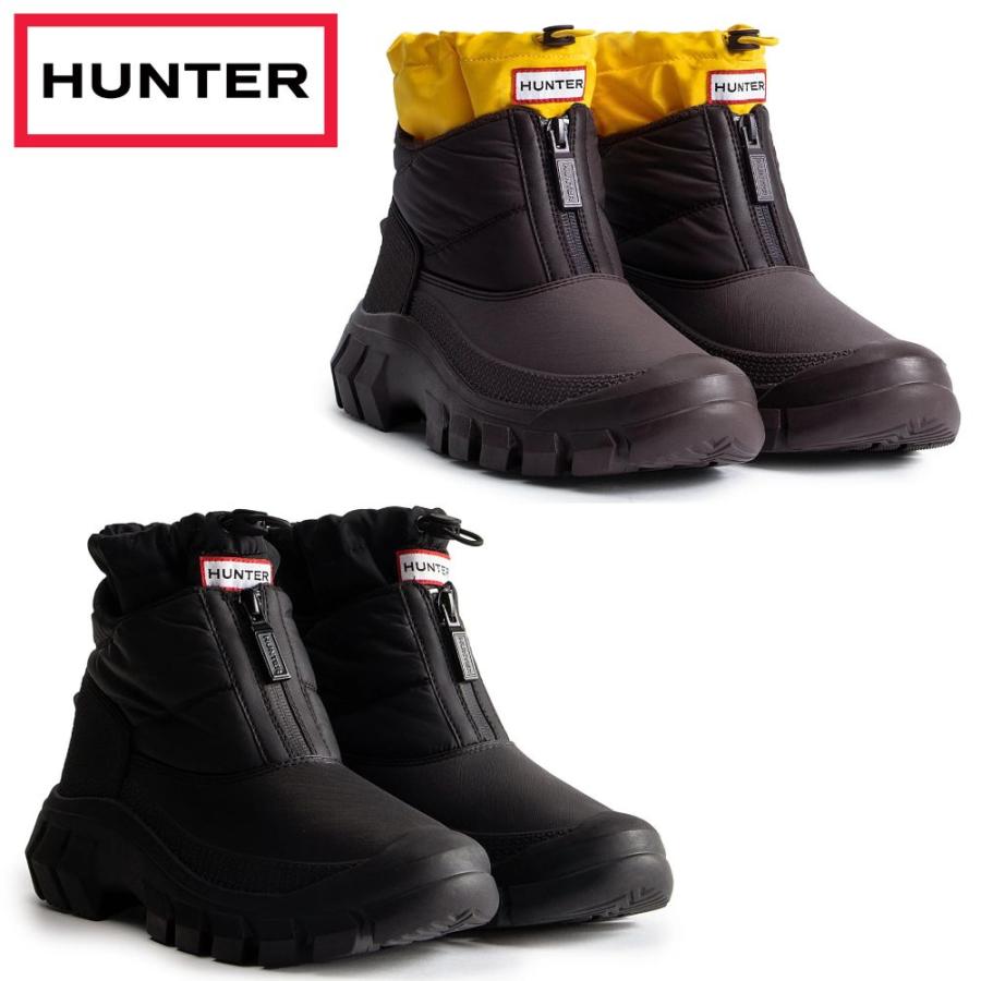 【極美品】HUNTER スノーブーツ ロングブーツ イントレピッド ブラック 極美品】HUNTER スノーブーツ ロングブーツ イントレピッド ブラック