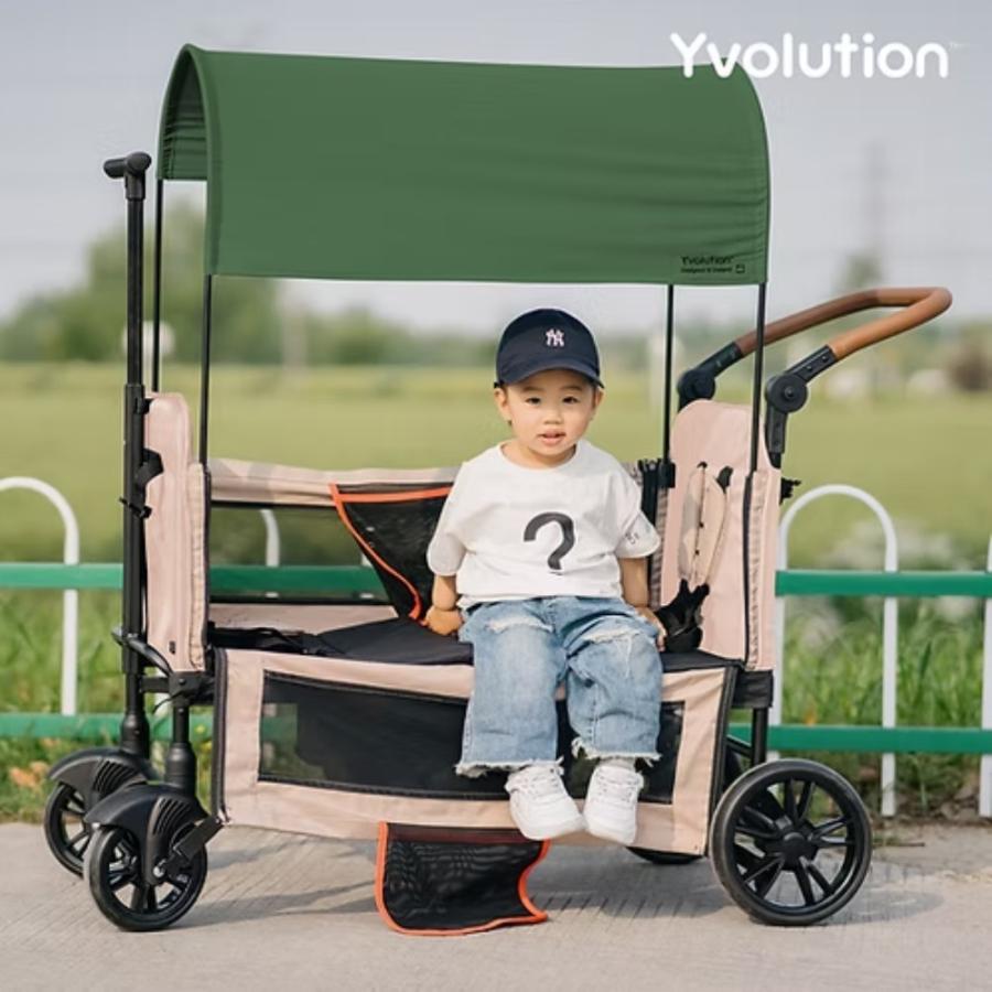 Yvolution ワイボリューション ストローラー ワゴン 折りたたみ式 2人
