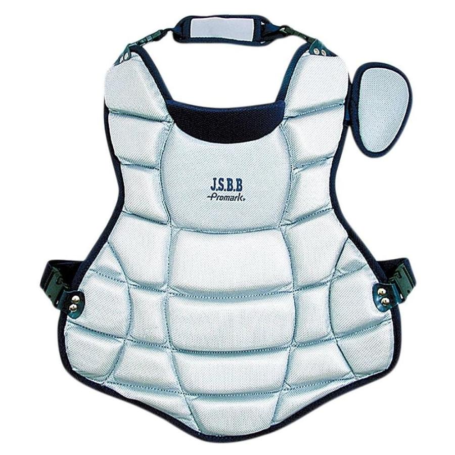4982724152356 PROMARK CPT−65SVNV 一般軟式用キャッチャープロテクター 色：シルバー×ネイビー Promark プロマーク CPT-65SVNV 一般軟式用キャッチャープロテクター