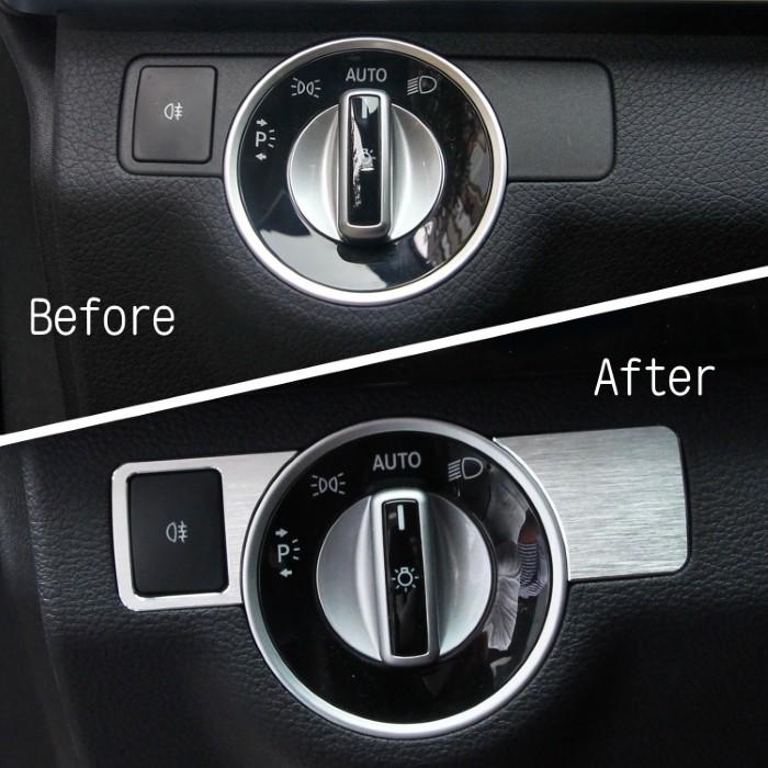 ベンツ Benz ヘッドライト スイッチ トリム カバー ステッカー Aクラス Bクラス Cクラス Eクラス Cls Cla Gla Gle Ml など ヘッドライトスイッチ トリムカバー Benz 018 Beetech ヤフーショッピング店 通販 Yahoo ショッピング