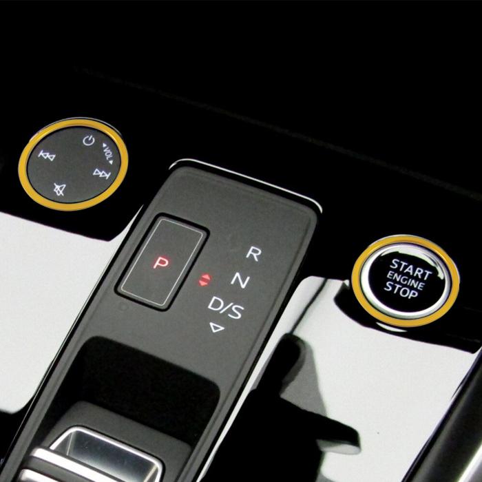 アウディ A3 S3 RS3 Q4 エンジンスタートボタン + マルチメディアボタン リング スタート ストップ ボタン オーディオ 音量ボタン アクセサリー カスタム パーツ｜beetech-japan｜04