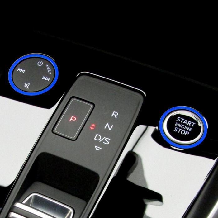 アウディ A3 S3 RS3 Q4 エンジンスタートボタン + マルチメディアボタン リング スタート ストップ ボタン オーディオ 音量ボタン アクセサリー カスタム パーツ｜beetech-japan｜06