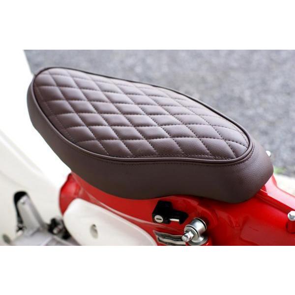 KEPSPEED製　スーパーカブ用カスタムシート　テールアップタイプ　ブラウン KEPSPEED製 スーパーカブ用カスタムシート テールアップタイプ