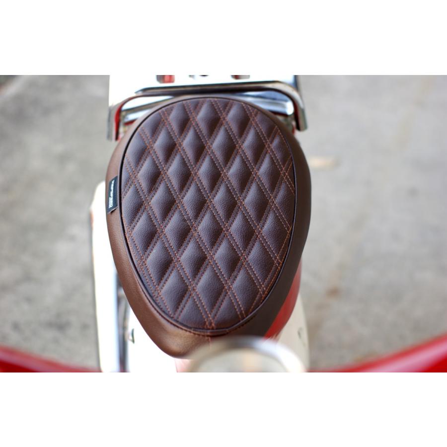 KEPSPEED製　スーパーカブ用カスタムシート　テールアップタイプ　ブラウン Amazon | KEPSPEED製 スーパーカブ用 カスタムシート タック