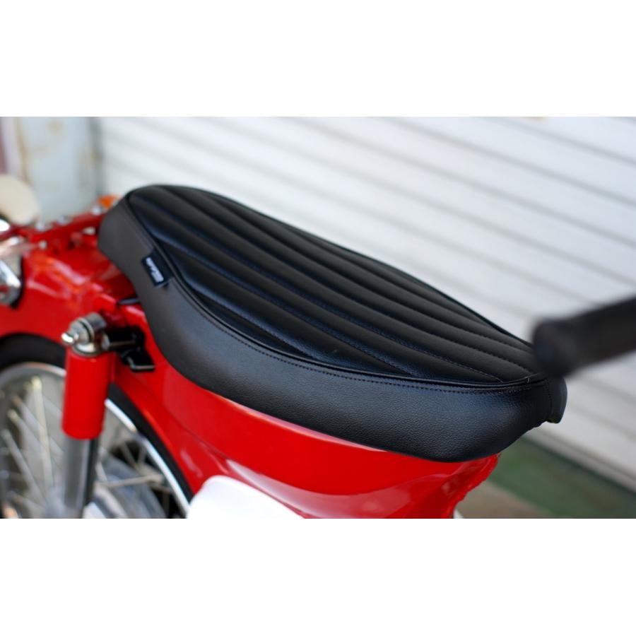 美品　スーパーカブ　KEPSPEED ブラック縦ライン KEPSPEED製 スーパーカブ用 縦ラインカスタムシート ブラック