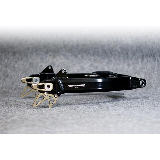 KEPSPEED製　モンキー用　5.5J 【WGF＋12cm】ワイドアルミスイングアーム ブラックアルマイト（スタビなし）_2