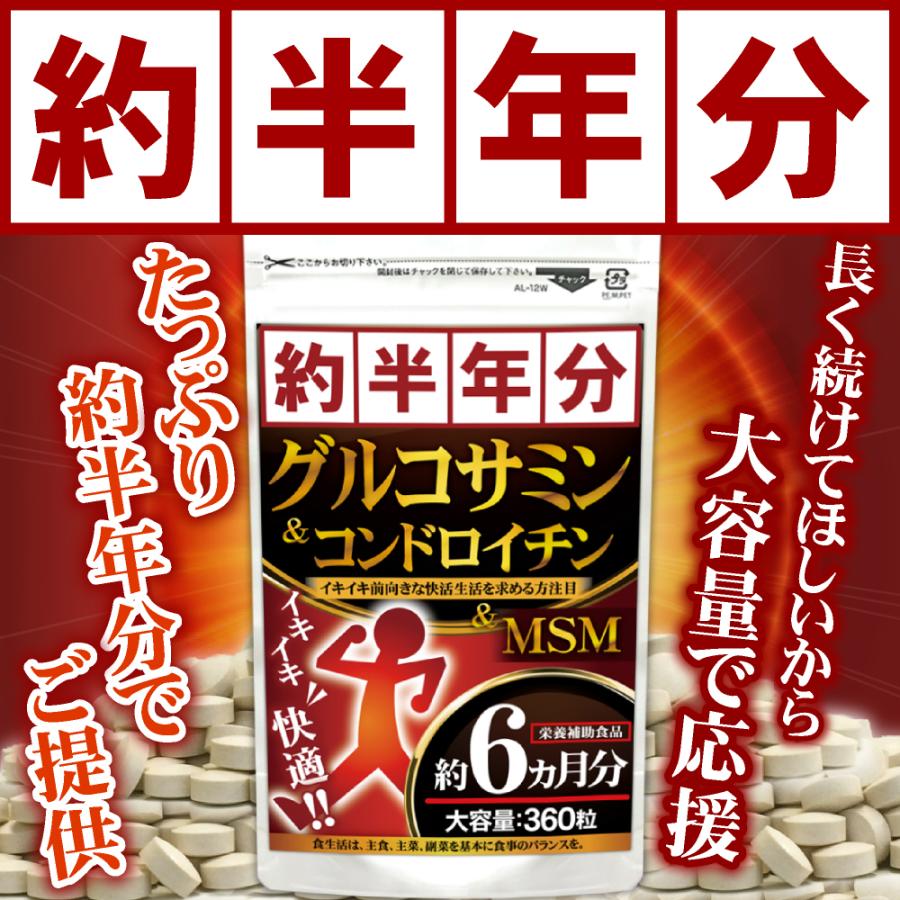 グルコサミン コンドロイチン サプリ サプリメント MSM 大容量約6か月分（Yahoo!・サプリメント専門店 健康美容のビーティー）