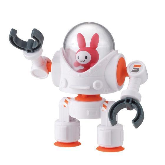 在庫処分 キューバイン ピタッとウサウォーカー ガチャの乗り物に！ 吸盤合体メカおもちゃ 無限パチパチ ストレス解消 お風呂や車の窓にピタッ 子供 児童館 | BANDAI