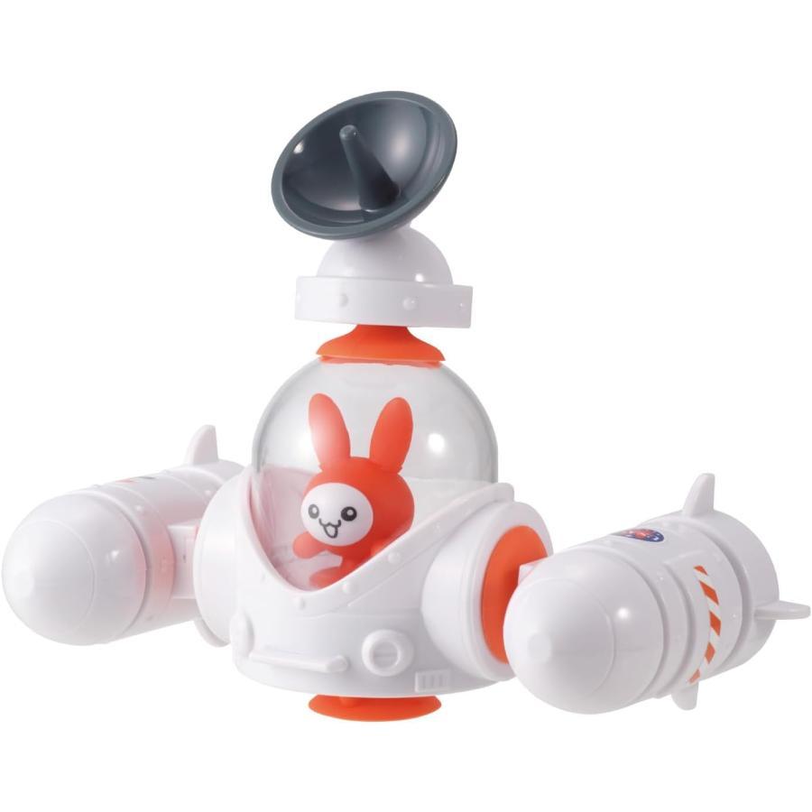 在庫処分 キューバイン ピタッとウサシップ ガチャの乗り物に！ 吸盤合体メカおもちゃ 無限パチパチ ストレス解消 お風呂や車の窓にピタッ 子供 児童館 保育園 | BANDAI