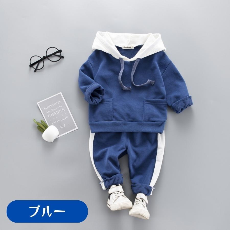 長袖パーカー スウェットパンツ 上下セット 長袖 男の子 韓国子供服 秋 冬 春 セットアップ ボーイズ スエット 80cm 90cm 100cm 110cm | ブランド登録なし | 02
