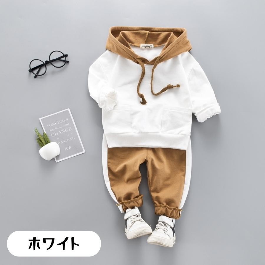 長袖パーカー スウェットパンツ 上下セット 長袖 男の子 韓国子供服 秋 冬 春 セットアップ ボーイズ スエット 80cm 90cm 100cm 110cm | ブランド登録なし | 03