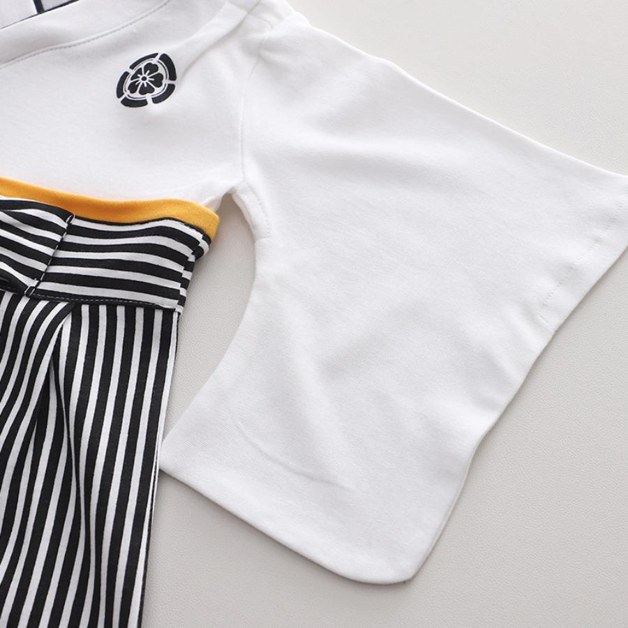 ベビー服 和装 袴 ロンパース 記念撮影 フォーマル 着物 子供服 男の子 七五三 端午の節句 お食い初め お宮参り 70cm 80cm 90cm 100cm | ブランド登録なし | 10