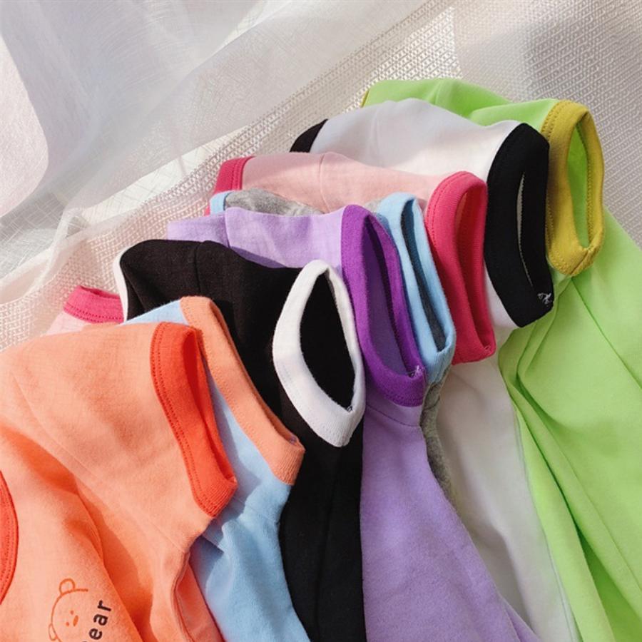 全8色 ツートンカラー コットン 半袖Tシャツ カットソー カジュアル 韓国子供服 女の子 男の子 キッズ ジュニア 90cm 100cm 110cm 120cm 130cm | ブランド登録なし | 11
