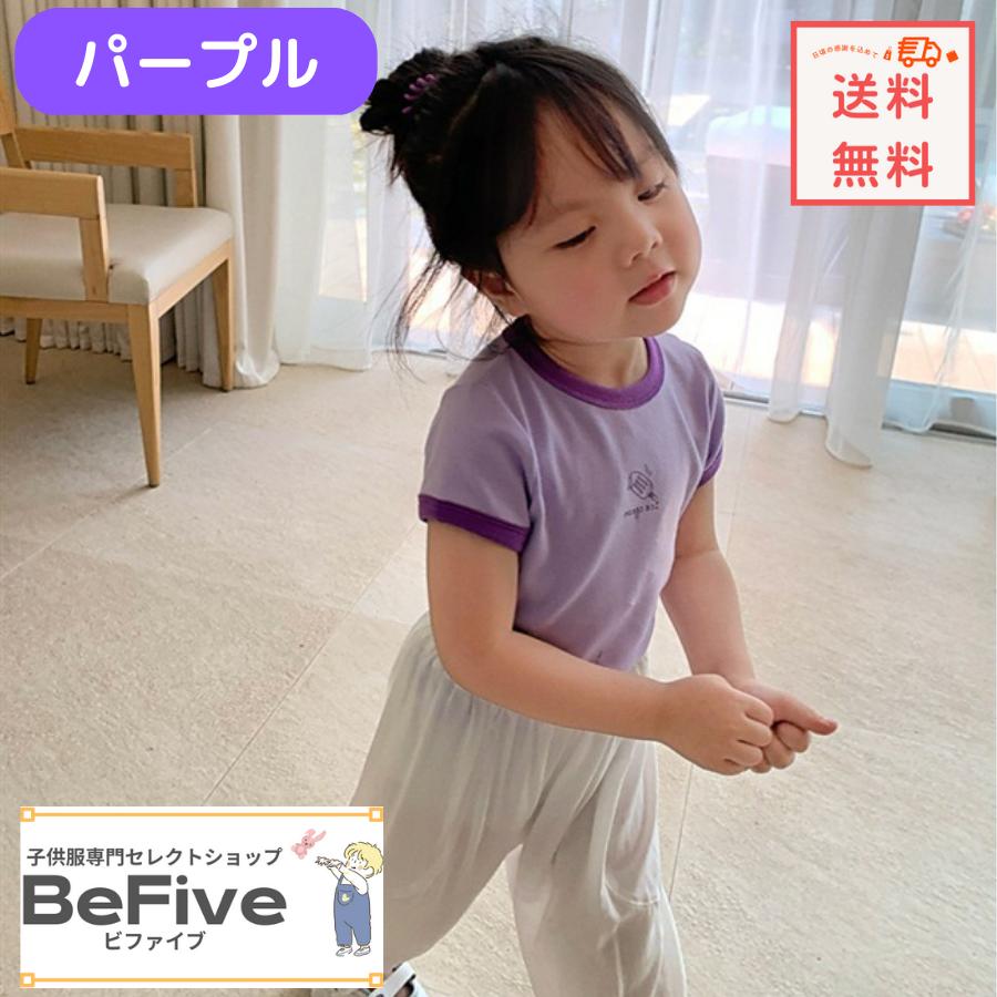 全8色 ツートンカラー コットン 半袖Tシャツ カットソー カジュアル 韓国子供服 女の子 男の子 キッズ ジュニア 90cm 100cm 110cm 120cm 130cm | ブランド登録なし | 02
