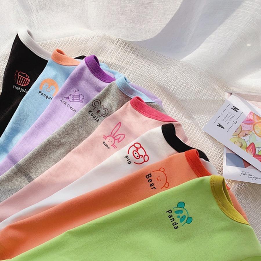 全8色 ツートンカラー コットン 半袖Tシャツ カットソー カジュアル 韓国子供服 女の子 男の子 キッズ ジュニア 90cm 100cm 110cm 120cm 130cm | ブランド登録なし | 09
