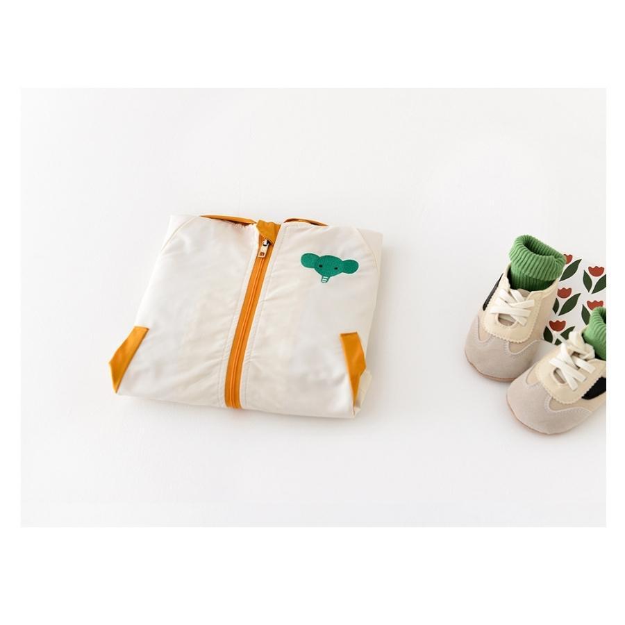 ぞうさん ウインドブレーカー マウンテンパーカー フード付き 長袖 ジャケット 羽織り ライトアウター 男の子 韓国子供服 73cm 80cm 90cm 100cm 110cm | ブランド登録なし | 01