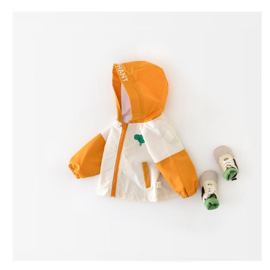 ぞうさん ウインドブレーカー マウンテンパーカー フード付き 長袖 ジャケット 羽織り ライトアウター 男の子 韓国子供服 73cm 80cm 90cm 100cm 110cm | ブランド登録なし | 04