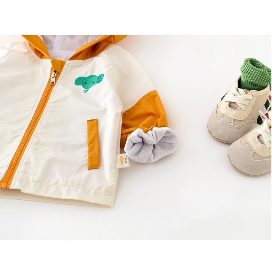 ぞうさん ウインドブレーカー マウンテンパーカー フード付き 長袖 ジャケット 羽織り ライトアウター 男の子 韓国子供服 73cm 80cm 90cm 100cm 110cm | ブランド登録なし | 08