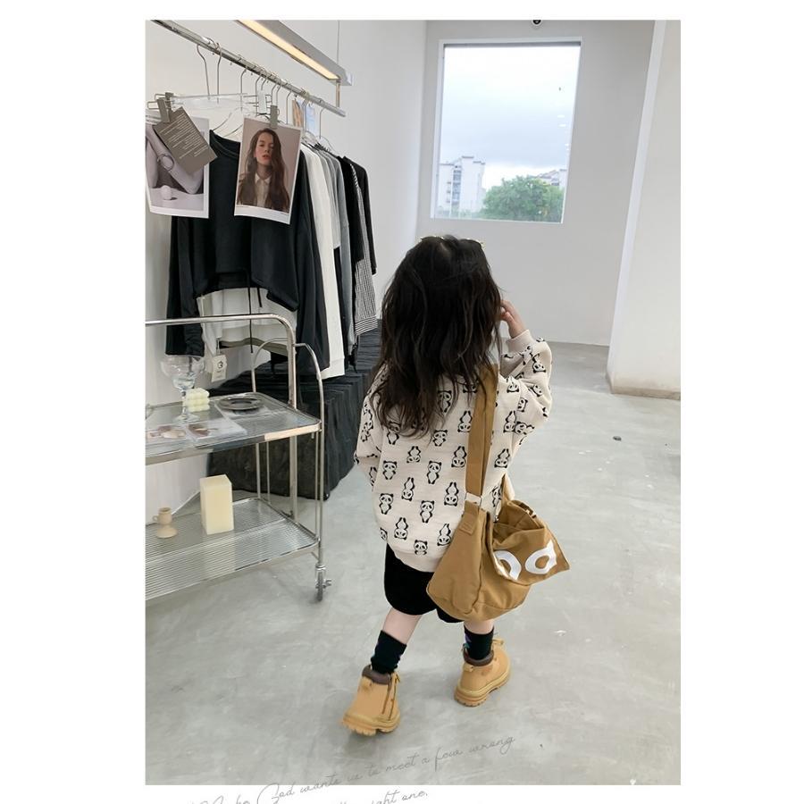 パンダ柄 刺繍 長袖 トレーナー スウェット 春 秋 冬 韓国子供服 女の子 ガールズ 80cm 90cm 100cm 110cm 120cm |  | 08