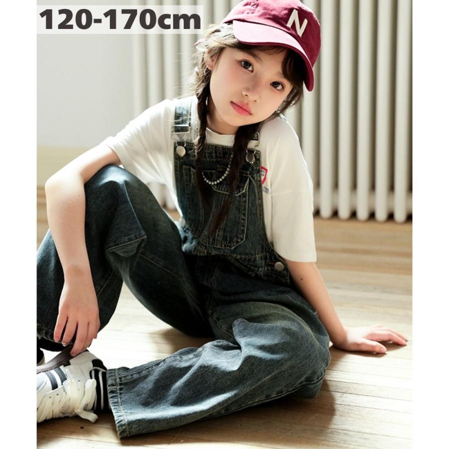 キッズ デニム オーバーオール ボトムス かわいい かっこいい 男の子 女の子 ボーイズ ガールズ オールシーズン 子供服 120cm 130cm 140cm 150cm 160cm 170cm | 